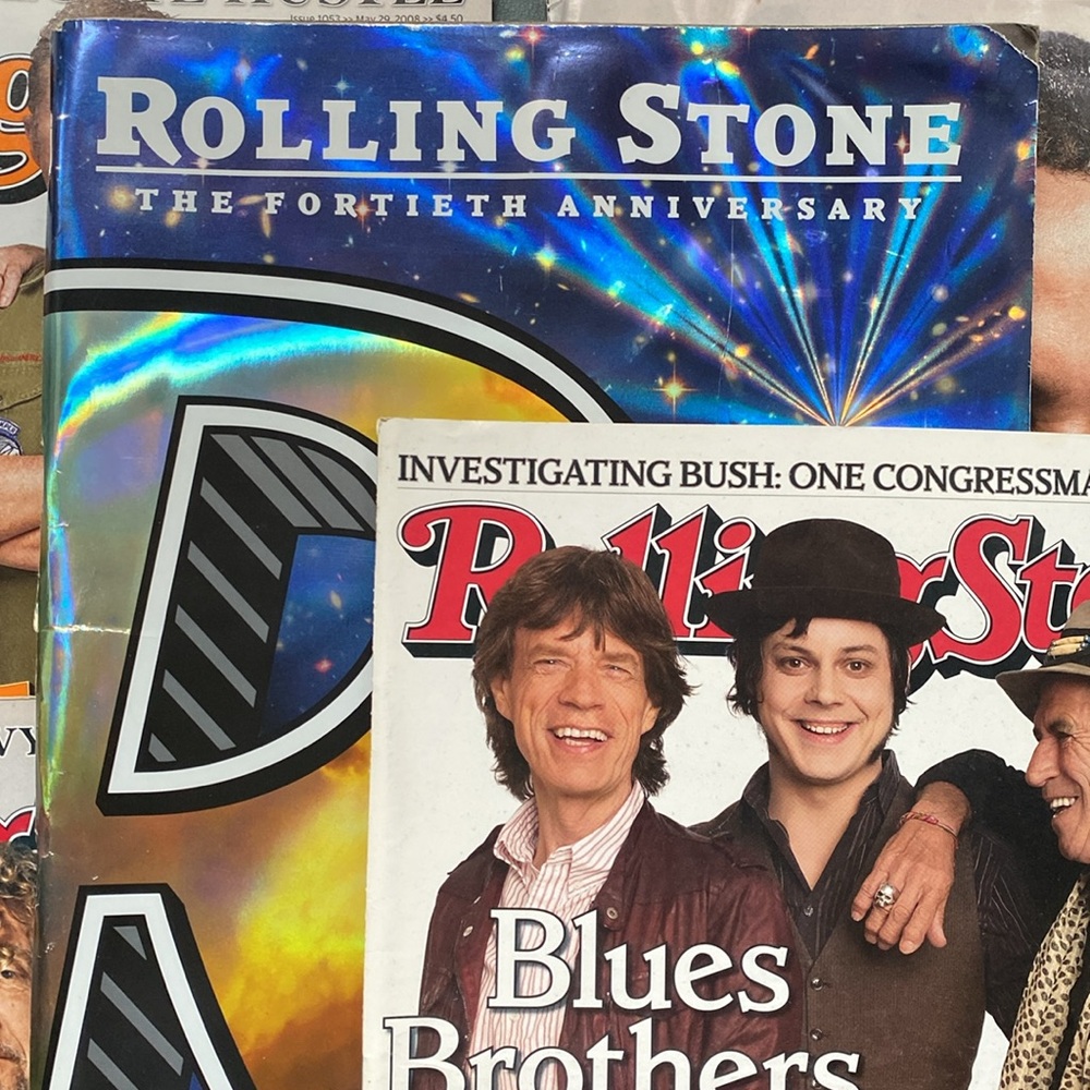 8 (Eight) Rolling Stone Magazines. #Collections. #Memorabilia 8 magazines total